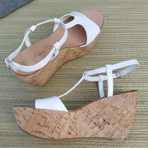 *SALE* Juicy Couture Patent Leather Cork Wedge's